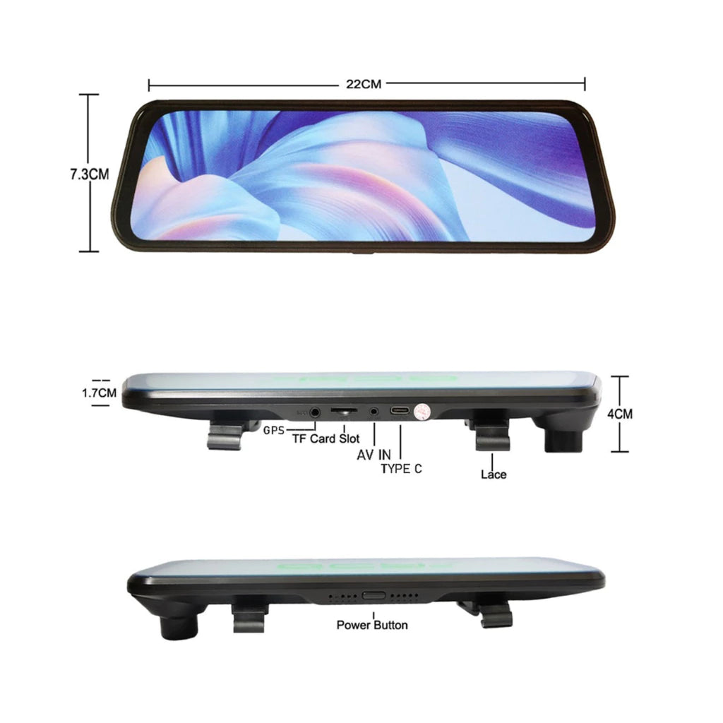 ORIGINAL QCY F24 9.66" Touch Screen / Super Strong BSD Detection + Wifi Connection