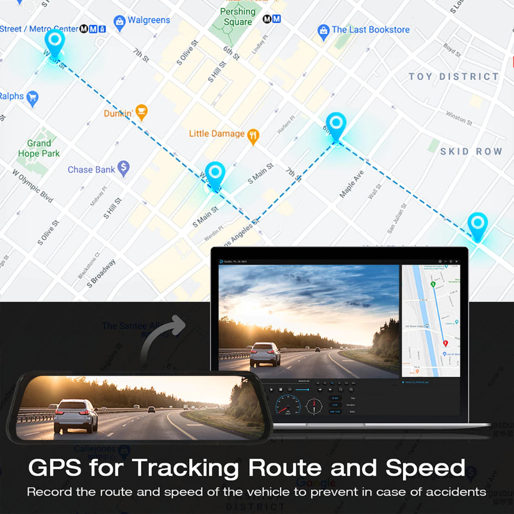 ORIGINAL QCY F24 9.66" Touch Screen / Super Strong BSD Detection + Wifi Connection